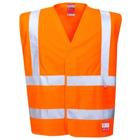 Gilet Portwest Bizflame EN ISO 14116 ignifugo ad alta visibilità Arancione SM (1/2)