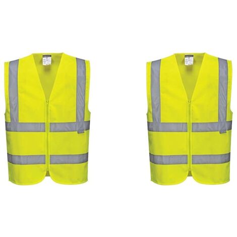Gilet ad alta visibilità con cerniera Portwest Classe 2 Giallo S