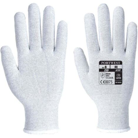 Guanti da lavoro Portwest ANTISTATICI ESD Grigio 6