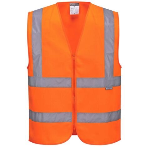 Portwest C375 Gilet Band & Brace Hi-Vis con Zip, Arancione, L