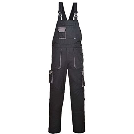 Salopette Portwest TEXO CONTRAST Nero Tasche Grigio XXXL