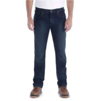 Jeans Rugged Flex Straight Tapered 102807 CARHARTT Erie Blue S.42 - 102807-491-W34L32