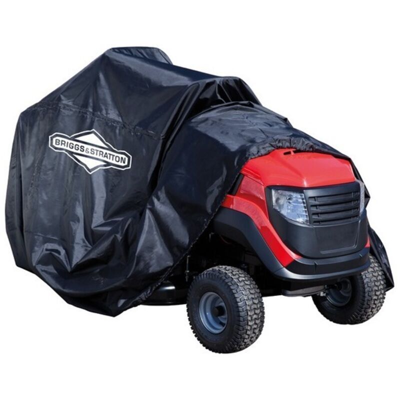 Housse Tracteur Tondeuse 420D Imperméable - 183x137x117 Cm, Bande Réfléchissante, Boucle Coupe-Vent, Anti-UV (Protection Extérieur)