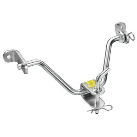 Castelgarden – Crochet attelage autoportée pour tracteurs Stiga 92-122 cm – Compatible Honda et GGP – Kit complet avec boulons et vis inclus