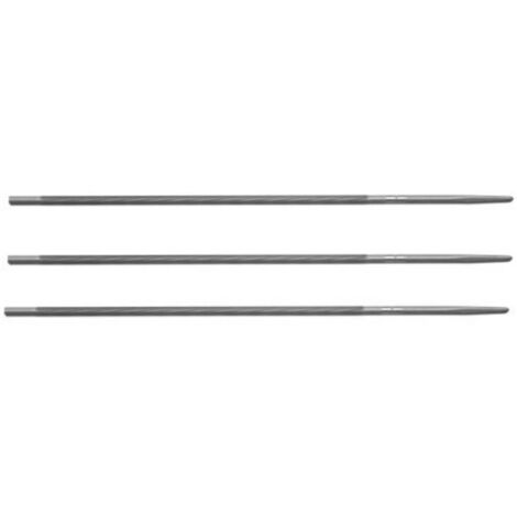 Lime ronde d'affûtage pour chaîne tronçonneuse 5.2 mm – Lot de 3 – Pour chaînes 3/8" – Affûtage précis et rapide – Vallorbe