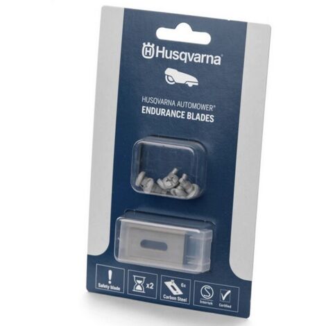 Husqvarna – Lame endurance pour robot tondeuse – Acier HSS – Longueur 35mm – Lot de 6 lames – Performance de coupe optimale