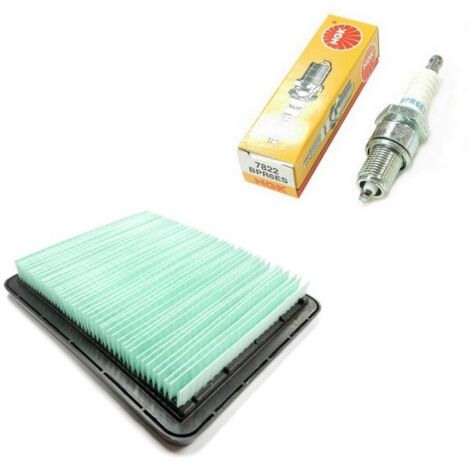 Kit filtre à air et bougie tondeuse d'origine Honda – Filtre 17211ZL8023 – Bougie BPR6ES – Dimensions 115mm x 133mm x 21mm