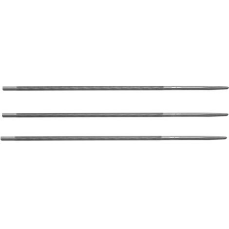 Lime ronde d'affûtage pour chaîne tronçonneuse 4 mm – Lot de 3 – Pour chaînes 1/4" et 3/8" Lowpro – Coupe nette sans éclat – Vallorbe
