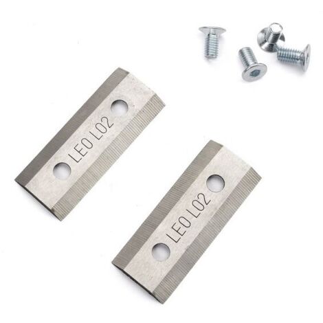 Outils Wolf – Lames pour broyeur de végétaux – Longueur 64 mm – Largeur 25.5 mm – Entraxe 36 mm – Pour bois dur et teck