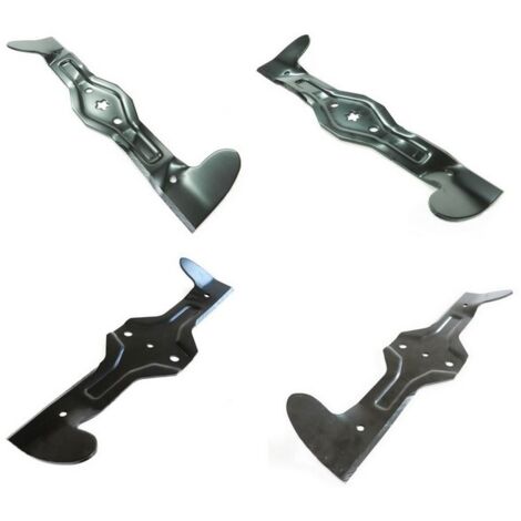 Pack 4 lames 47 cm autoportée Husqvarna, Mc Culloch, Jonsered, Bestgreen