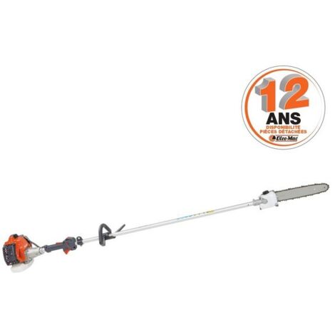 Oleo Mac – Élagueuse thermique sur perche 25 cm – Moteur 25,4 cc – Interrupteur Always On – Arbre de transmission rigide
