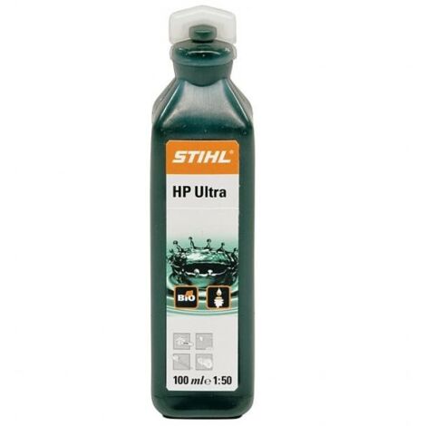 Stihl – Huile moteur 2 temps 100ml – Huile 100% synthèse pour tronçonneuses et débroussailleuses – Biodégradable et faible en résidus