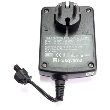 Husqvarna – Transformateur pour tondeuse robotisée 584408801 – Compatible Automower 105/305 – Sortie 470mA, Tension 21.6V, Protection IPX4