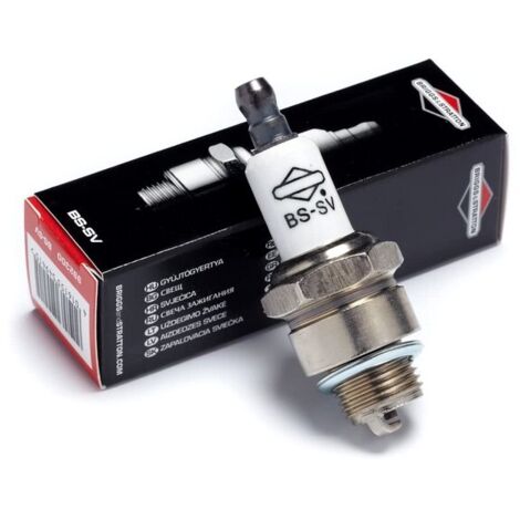 Briggs & Stratton – Bougie d'allumage moteur pour tondeuse à soupapes latérales – Performance optimale – Compatible avec Briggs et Stratton et NGK – Vendue à l'unité