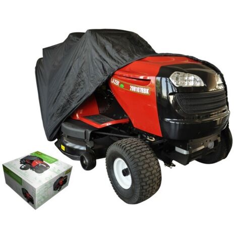 Housse de protection pour tondeuse – Dimensions 203 x 127 x 137 cm – Nylon noir résistant – Compatible avec tous les modèles d'autoportées