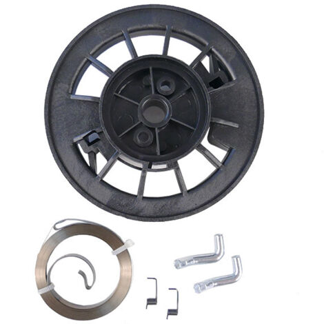 Castelgarden – Poulie lanceur moteur tondeuse GGP Stiga Alpina – Compatible avec modèles Combi et Multiclip – Inclus cliquets et ressort de rappel