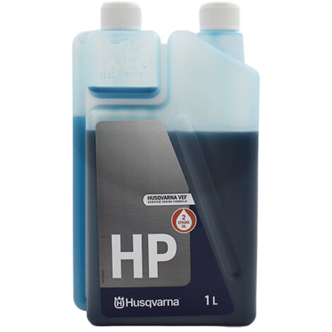 Husqvarna – Huile moteur 2 temps HP 1L – Lubrification premium pour débroussailleuses et tronçonneuses – Compatible avec moteurs 2 temps