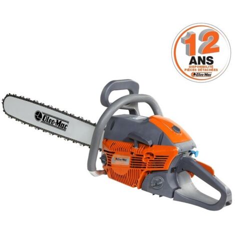 Oleo Mac – Tronçonneuse thermique 45cm GSH510 – Cylindrée 50.9 cm3 – Puissance 2.2kW – Système anti-vibration pour confort d'utilisation