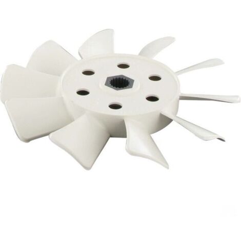 Ventilateur boite vitesse pour tondeuse K46 – 10 pales plastique – Axe 18 canelures – Diamètre 14 mm – 1A646083050 – Tuff Torq