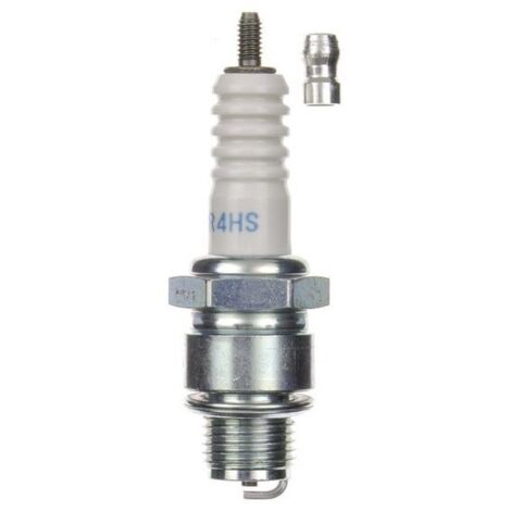 Bougie moto 20.8mm diamètre clé – 14mm diamètre filetage – 12.7mm longueur filetage – Résistance 5 kOhms – BR4HS – NGK