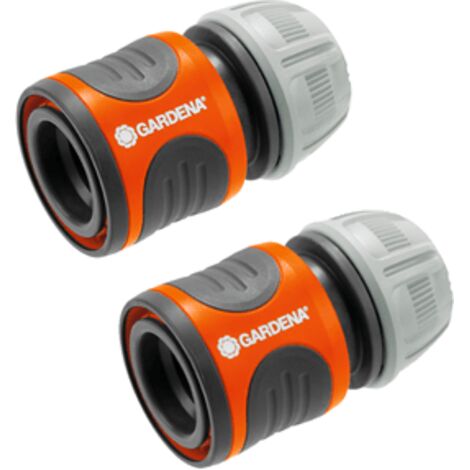 GARDENA 2 raccords d'arrosage rapides 13 mm (1/2") et 15 mm (5/8")
(18281-20).