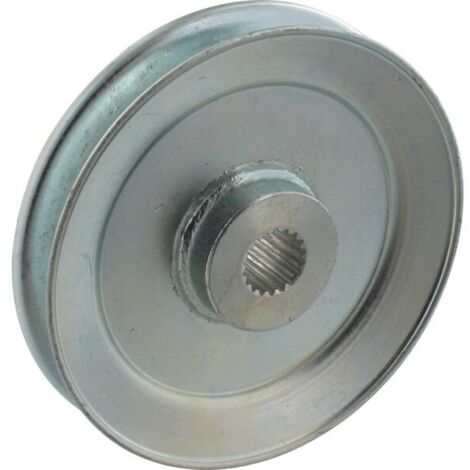 Poulie boite vitesse pour tondeuse autoportée – Axe intérieur 18 canelures diamètre 14mm – Diamètre extérieur 101mm – Hauteur 26mm – 1A646025770 – Tuff Torq