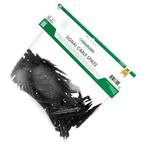 Lot de 100 piquets de terre 85 mm – Fixation câble robot tondeuse – Compatible toutes marques – Solution efficace pour jardinage