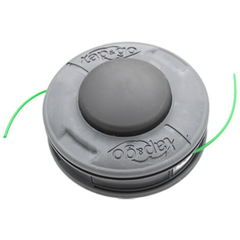 Oleo Mac – Tête de débroussailleuse nylon Tap & Go Evo – Semi-automatique – Fil 2.4 mm pour herbes drues et ronces – Diamètre 130 mm