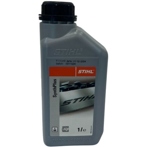 Stihl – Huile chaîne tronçonneuse 1L – Lubrifiant haute performance pour moteurs 2 temps et 4-MIX® – Protection contre l'usure – Émissions réduites