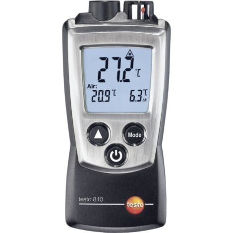 Thermomètre infrarouge testo 810 – Mesure sans contact – Température de l'air et superficielle – Précision pour chauffage et climatisation (1/6)