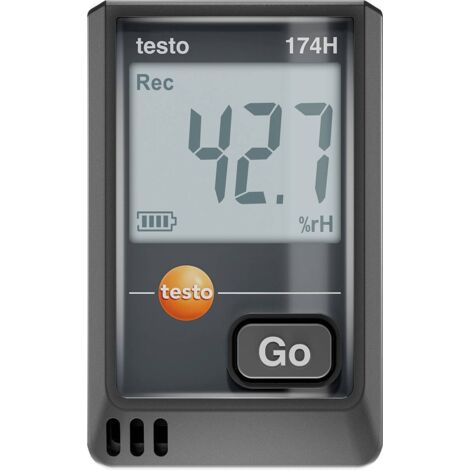Enregistreur de données de température et d'humidité testo 174 H – Plage de mesure -20°C à +70°C – USB-C – Sauvegarde automatique des données