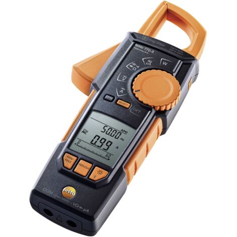 testo 770-3 Pince ampèremétrique numérique CAT III 1000 V, CAT IV 600 V Affichage (nombre de points): 6000 Q090243
