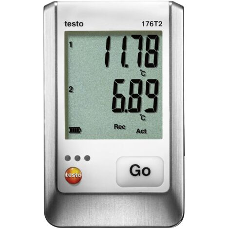 Testo 176 T2 - Enregistreur de temp. avec 2 entrees externes pour sonde Pt100