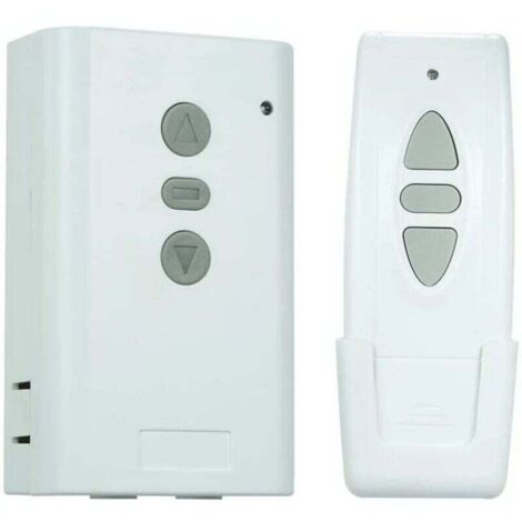 Interrupteur Télécommande sans Fil,Récepteur AC220V 433MHz,Type d'apprentissage Contrôleur,Bidirectionnel 3 clé RF émetteur,Commande à Distance pour Ensemble de Contrôleur de Rideau (1/4)