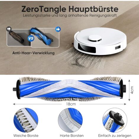 Accessoires de Rechange N20 Compatibles avec ECOVACS DEEBOT N20, N20 Plus, N20 Pro Plus Robot Aspirateur, 1 Brosse Principale, 4 Filtres, 4 Brosses Latérales, 4 Chiffons de Nettoyage