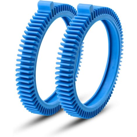 Kit de pneus avant bleus 896584000-143 pour nettoyeur de piscine Hayward Poolvergnuegen Select, parfaitement compatible avec les nettoyeurs Hayward Phoenix (lot de 2) (1/4)