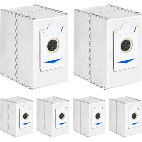 6 Sacs pour Ecovacs DEEBOT T30 Pro Omni, T30 Omni Robot Aspirateur Accessoires, 3,4L Grande Capacité Sacs à Poussière Pièces de Rechange Remplacement
