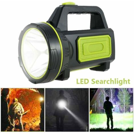 Lampe torche LED ultra-puissante rechargeable par USB, étanche, haute