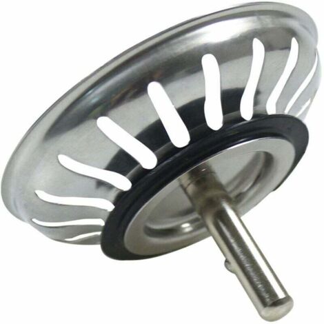 KZQ – Panier pour bonde d'évier 80 mm – Crépine inox SS304 – Bouchon pop-up lavable lave-vaisselle – Évite obstructions et débordements