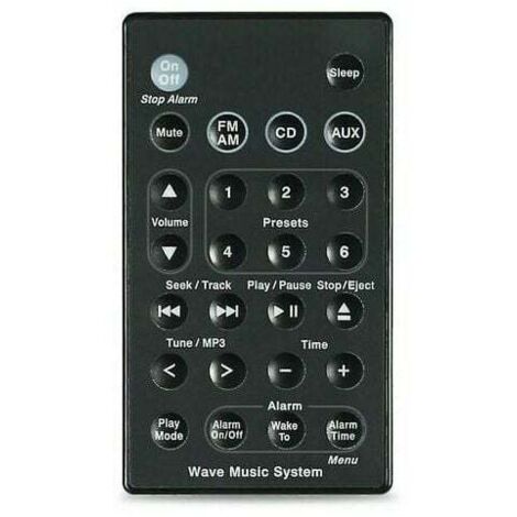 KZQ Remplacement pour Bose Wave système de musique système de son télécommande Awr1b1 Awr1b2 Awrcc1 Awrcc2 Awrcc3 (1/4)