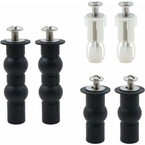Ensemble de 3 paires de vis d'expansion pour fixation de couvercle de toilette, boulons d'expansion universels, accessoires de vis pour abattant de siège de toilette, RTGPT (1/5)