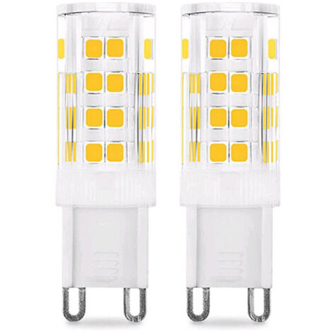 Ampoule LED G9 5W (Équivalent 50W Ampoules Halogènes), 450LM, 220V, Blanc froid 6000K, AC100-240V, NON-Dimmable, Économie d'énergie, Base en céramique, Culot G9 Standard, Lot de 6 [Classe énergétique (1/5)
