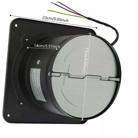Ventilateur Industriel Mural 134mm – Silencieux, Puissant Et Compact Pour Atelier