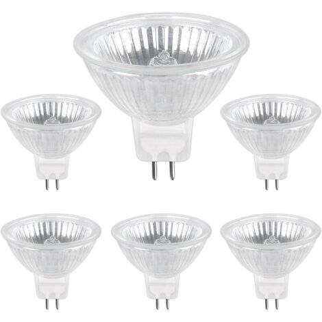 Vtizikl Ampoule Halogene GU5.3 50W 12V, 800lm Blanc Chaud 2700K Dimmable, Ampoule Spot Halogène MR16, pack de 6 (1/4)