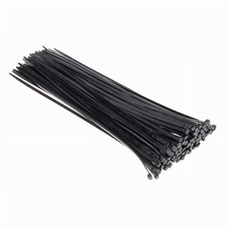 Vtizikl Set 100pz Fascette Serracavo Autobloccanti In Nylon Nero 4.8mm X 350 Mm 48-350-n - (1/3)