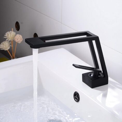Robinet Cascade 7012, Robinet De Salle De Bain Créatif En Forme De S, Mitigeur D'eau