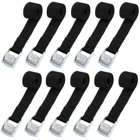 Sangle d'arrimage 10 pièces, sangles de cargaison, attache à boucle à came pour kayak d'arrimage (1/5)