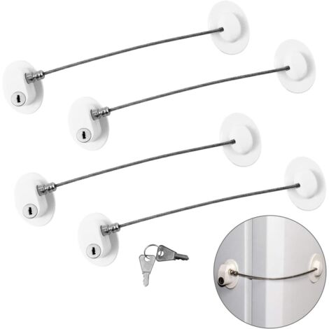 Sac De Toit Kit Verrous De Sécurité Pour Barres De Toit - 4 Cylindres Clés - Compatible Thule - Argent Vérin Coffre