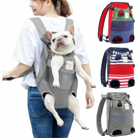 Sacs à dos pour chiens Chiens de taille moyenne Sac de transport pour chien Sac pour chien Sac de transport réglable Sac à dos pour la randonnée, les voyages, le camping, support jusqu'à 12 kg(Grise)