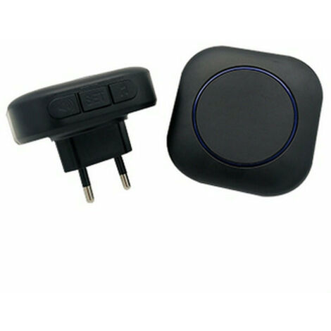 Carillon et sonnette Sonnette sans fil intelligente Home Sonnette électronique Un à deux téléavertisseur（noir） (1/5)